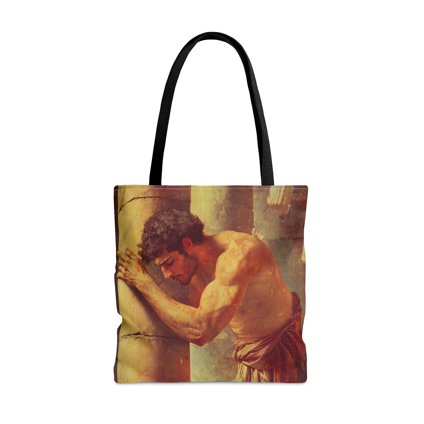 Samson Tote Bag - Large Medium Small Faith Art Bag - Catholic Faith Purse - Double Sided