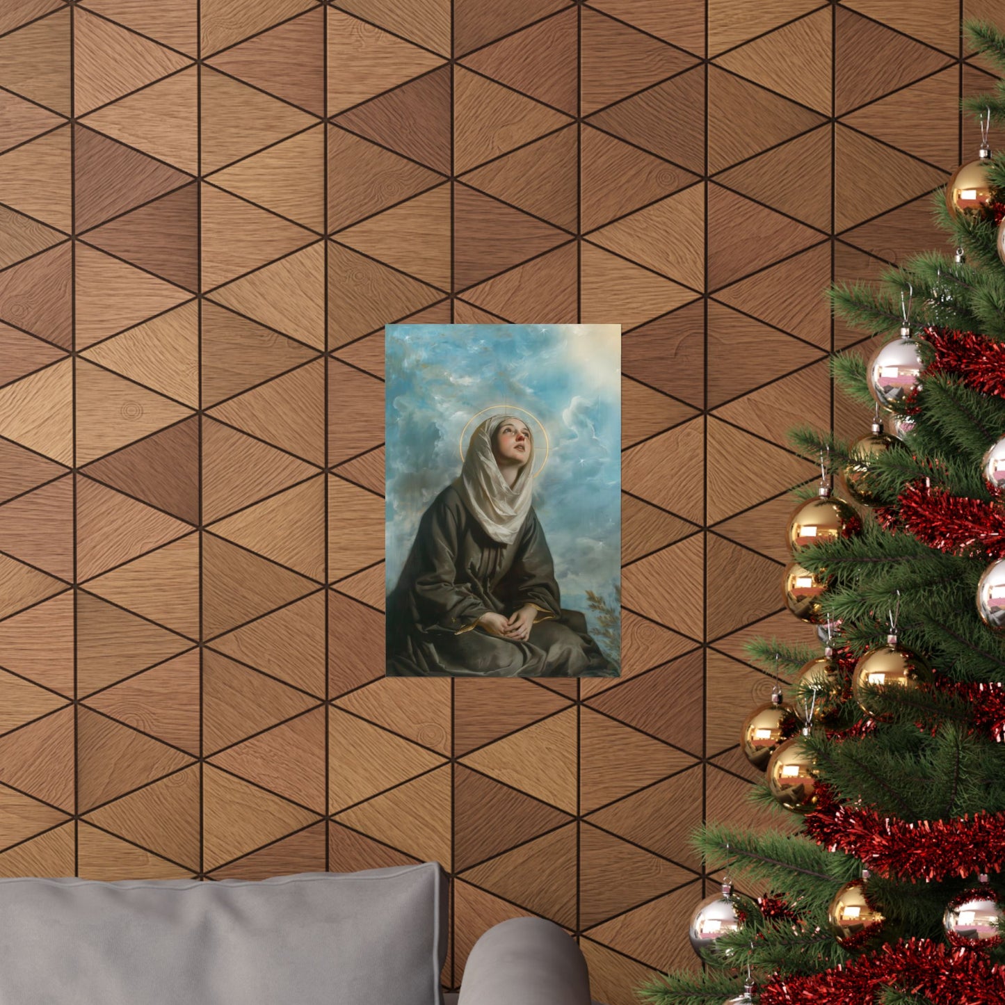 Saint Margaret of Cortona - Sanctified Souls Print - Multiple Sizes - Premium Matte Vertical Posters