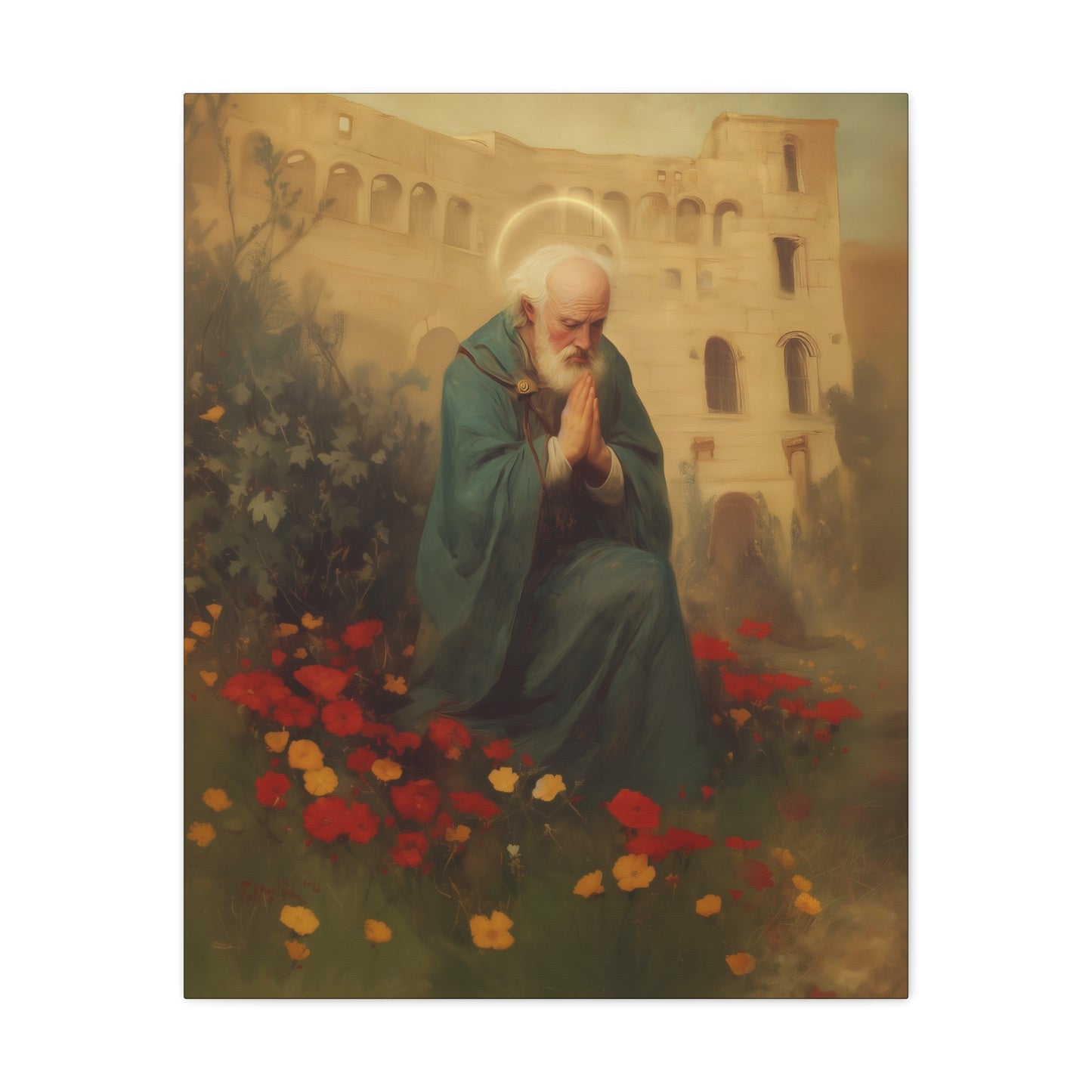 Saint Cyprian - Multiple Sizes - Catholic Home art - Museum Wrapped Canvas - Sanctified Souls Print - Catholic Martyr Art