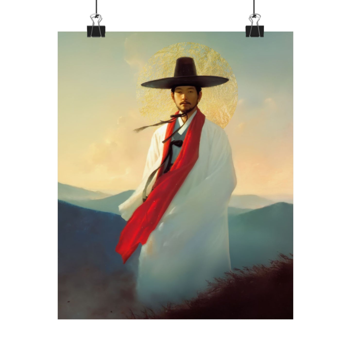 Saint Andrew Kim Taegon -  Sanctified Souls Print - Multiple Sizes - Premium Posters - Catholic Art - Christian Home - Martyr Saint
