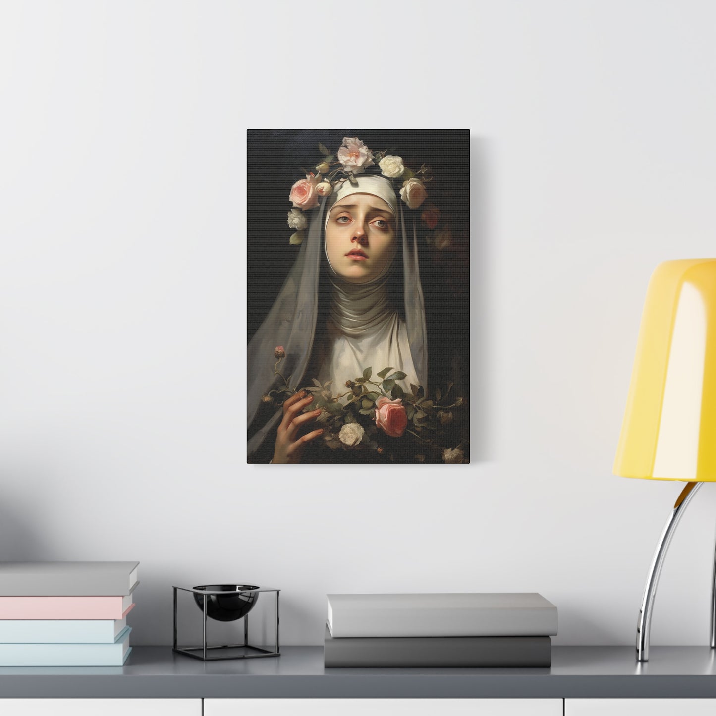 Saint Rose of Lima Canvas Print - Multiple Sizes - Catholic Home art - Museum Wrapped Canvas - Sanctified Souls Print