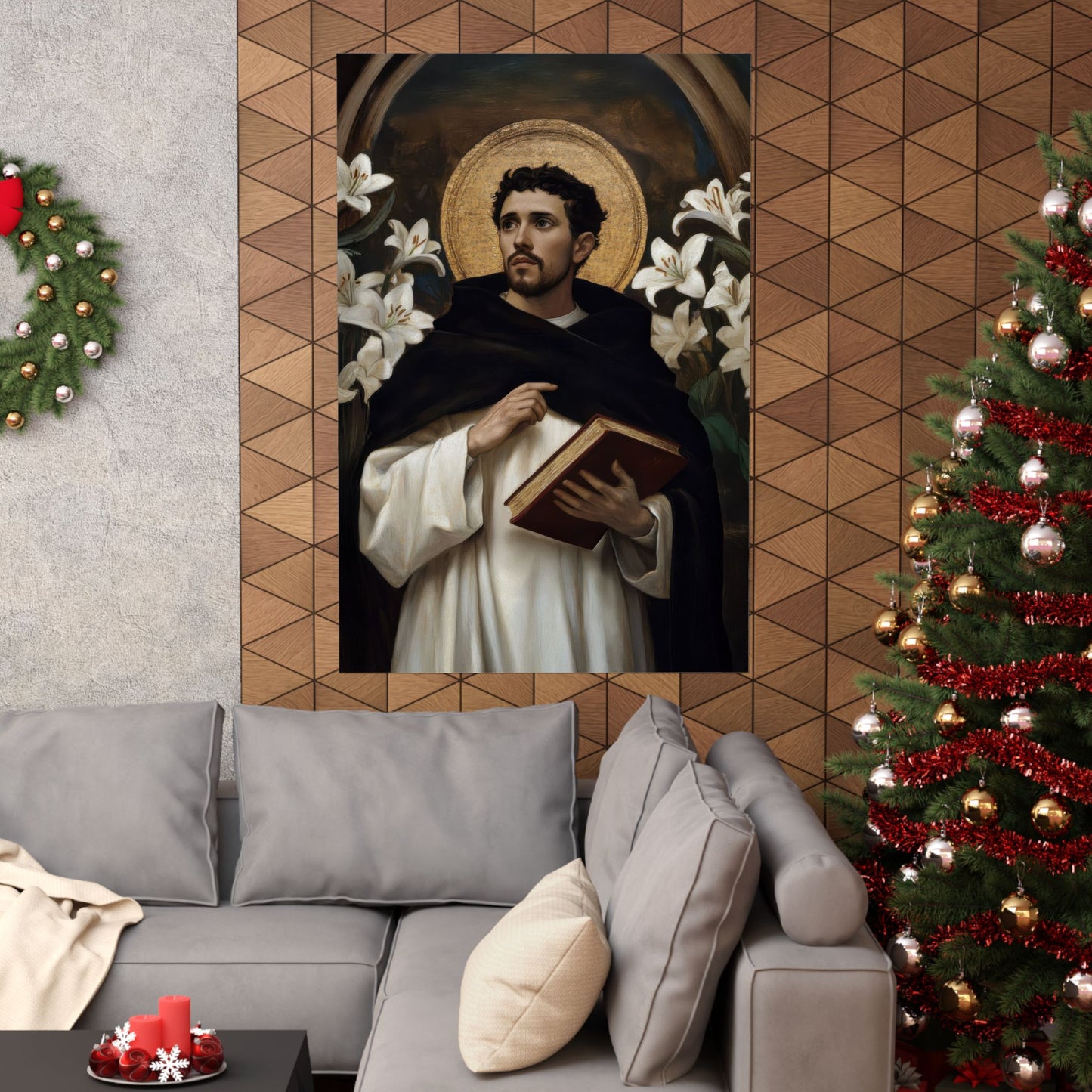 Saint Dominic - Sanctified Souls Print - Multiple Sizes - Premium Posters - Catholic Art - Christian Home Decor Artwork