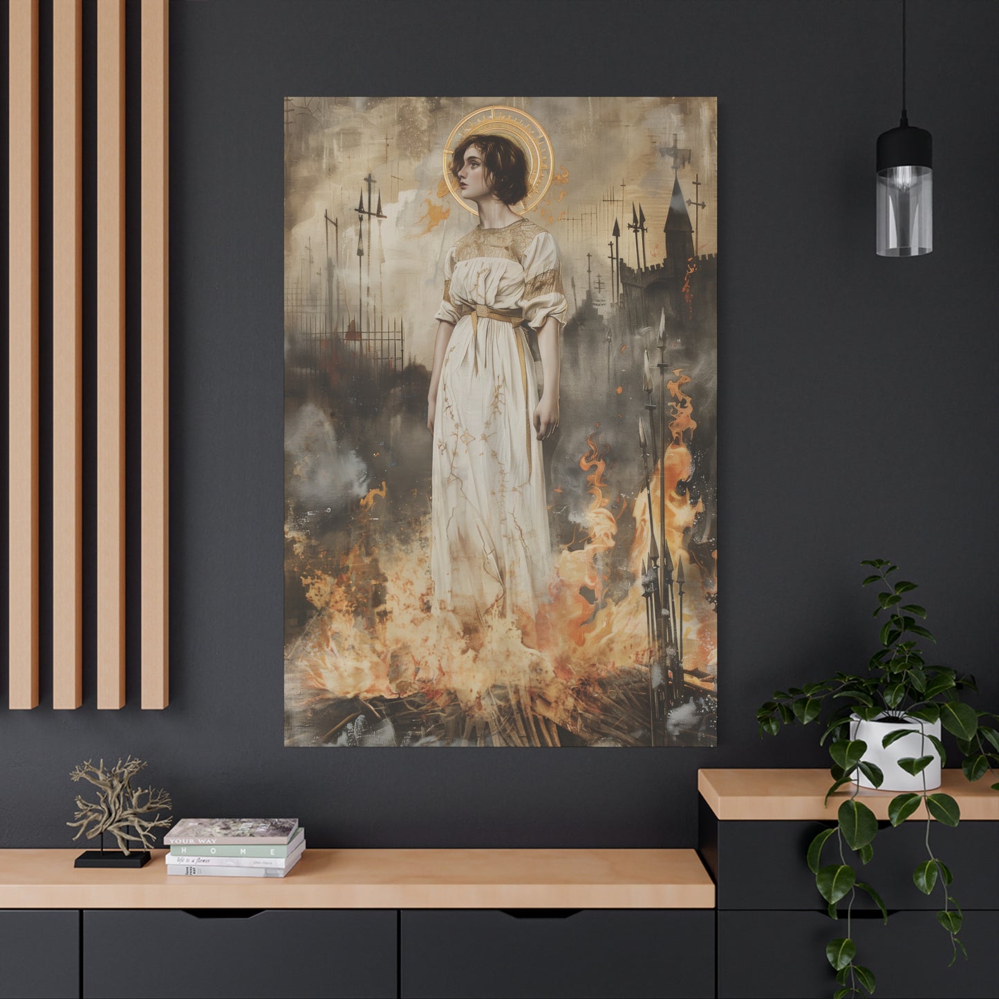Saint Joan of Arc - Museum Wrapped Canvas - Sanctified Souls Print - Religious Art for your Home