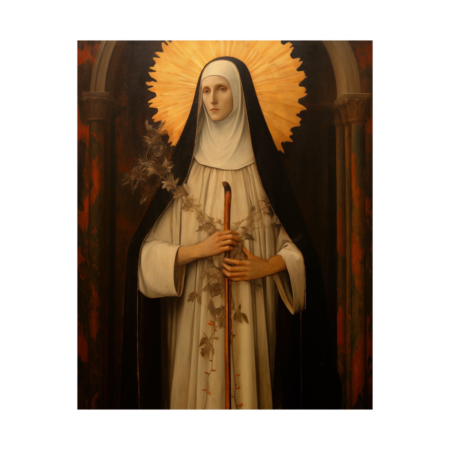 Saint Margaret of Castello Print - Sanctified Souls Print - Multiple Sizes - Premium Matte Vertical Posters - Blessed Margaret