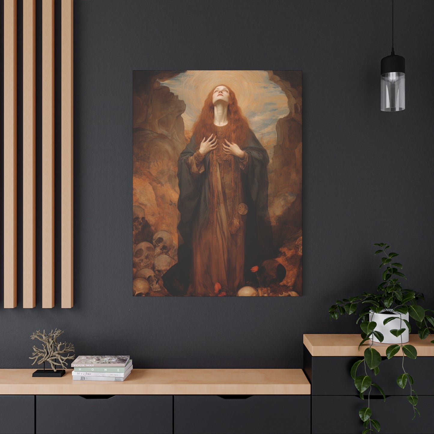 Saint Rosalia - Museum Wrapped Canvas - Sanctified Souls Print - Religious Art for your Home