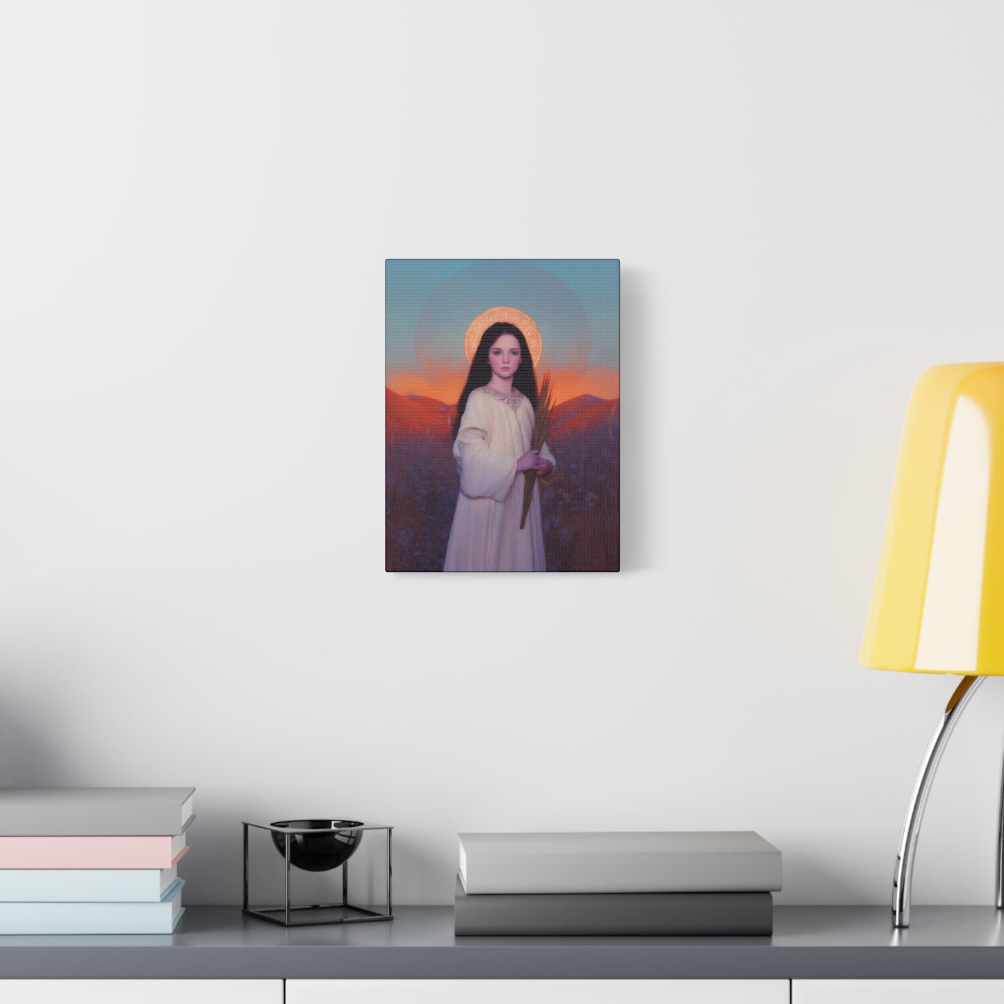 Saint Hope - Multiple Sizes - Catholic Home art - Museum Wrapped Canvas - Sanctified Souls Print - Martyr Saint