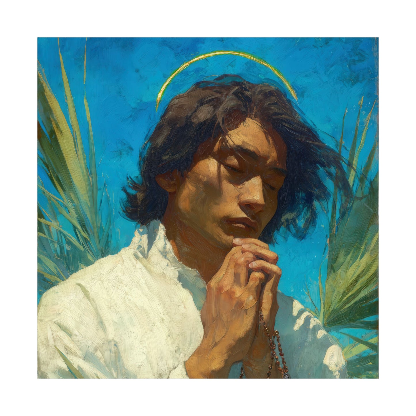 Saint Lorenzo Ruiz -  Catholic Art - Multiple Sizes - Premium Posters - Catholic Art - Christian Home - Catholic Saint Art