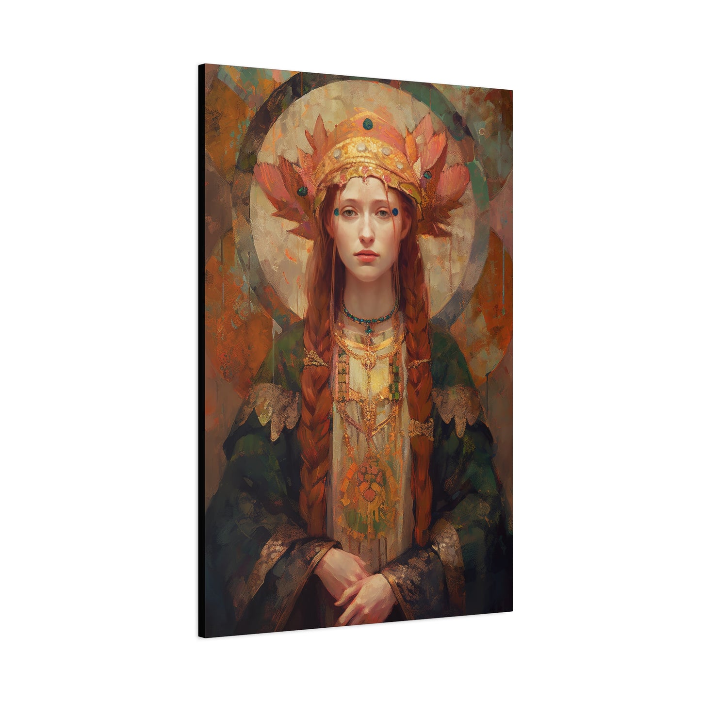 Saint Margaret of Scotland - Museum Wrapped Canvas - Sanctified Souls Print - Religious Art for your Home