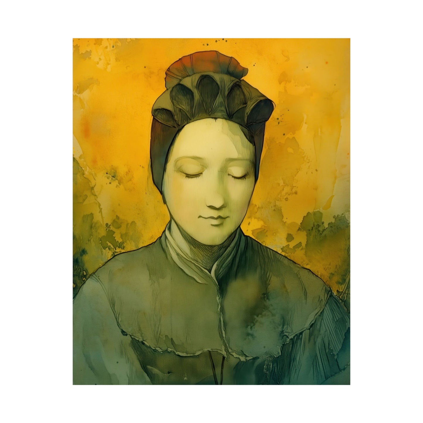 Saint Magdalene of Canossa - Sanctified Souls Print - Multiple Sizes - Premium Matte Vertical Posters - Catholic