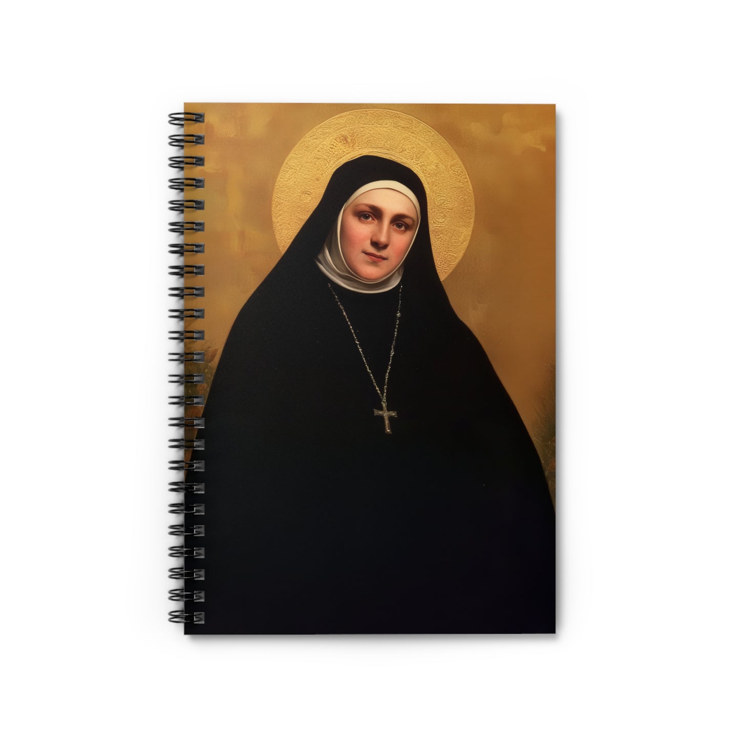 Saint Geltrude Caterina Comensoli Saint - Sanctified Souls Art - Religious Based Notebook - Spiral Notebook
