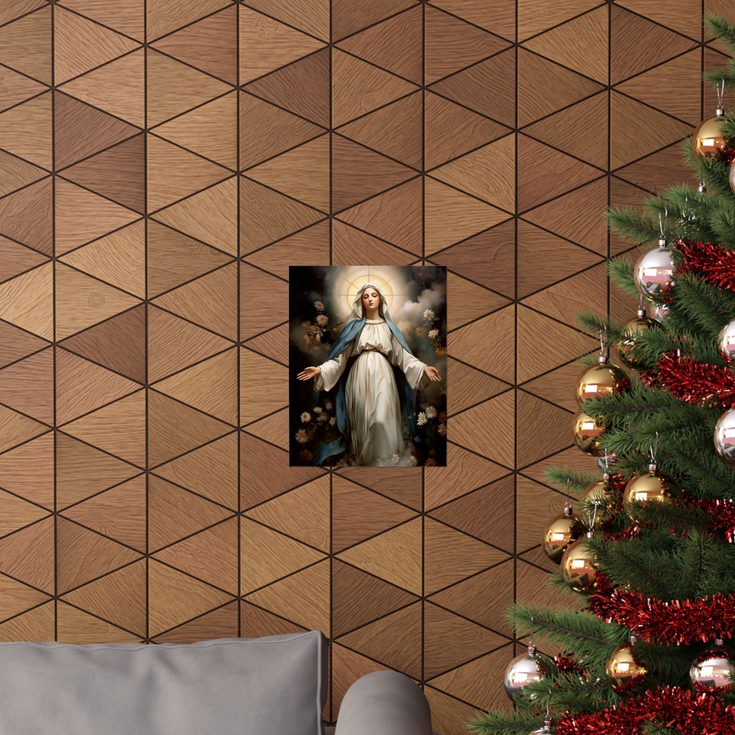 Ethereal Beauty - The Immaculate Mother - Sanctified Souls Print - Multiple Sizes - Premium Matte Vertical Posters - Immaculate Mary