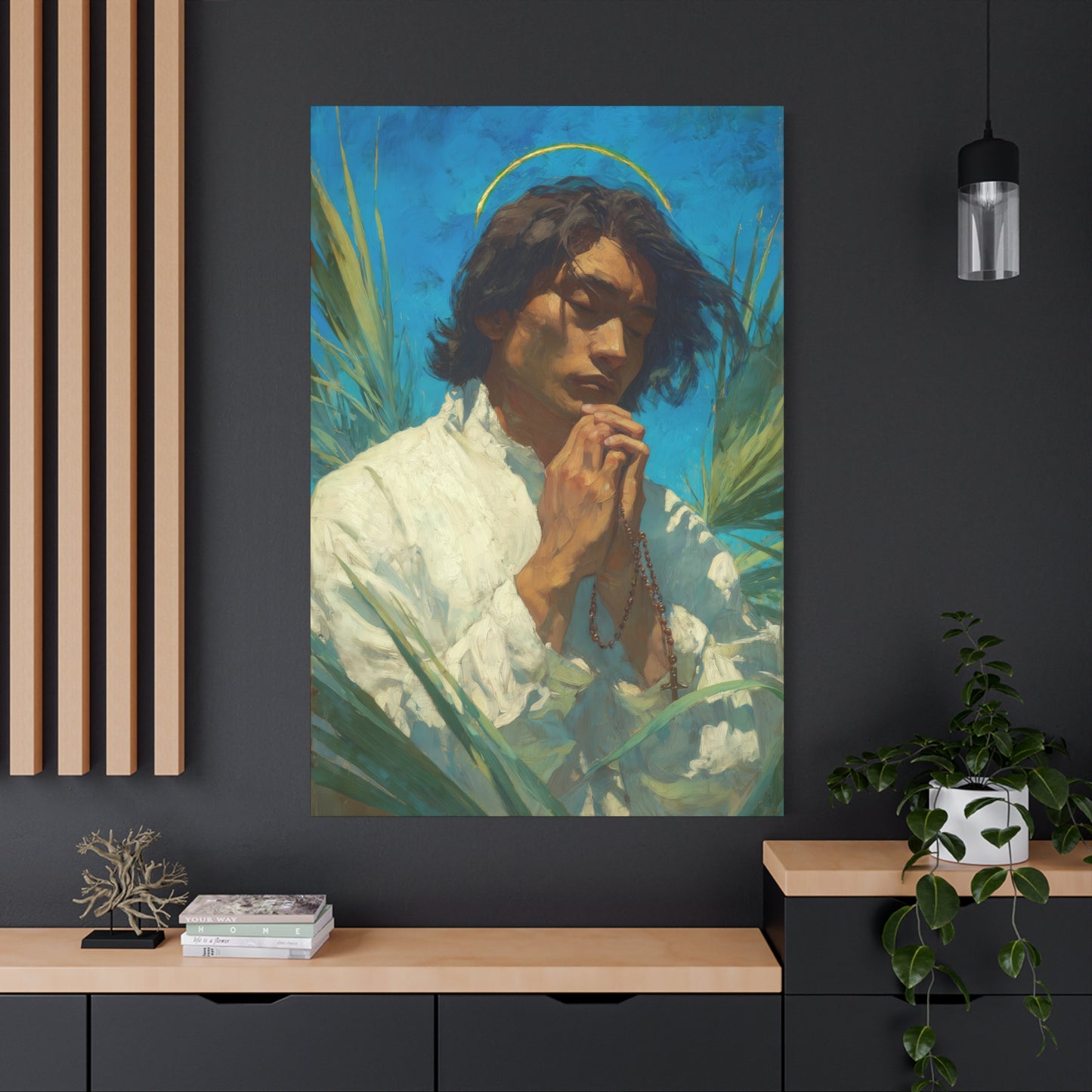 Saint Lorenzo Ruiz - Multiple Sizes - Catholic Home art - Museum Wrapped Canvas - Sanctified Souls Print - Catholic Martyr Art