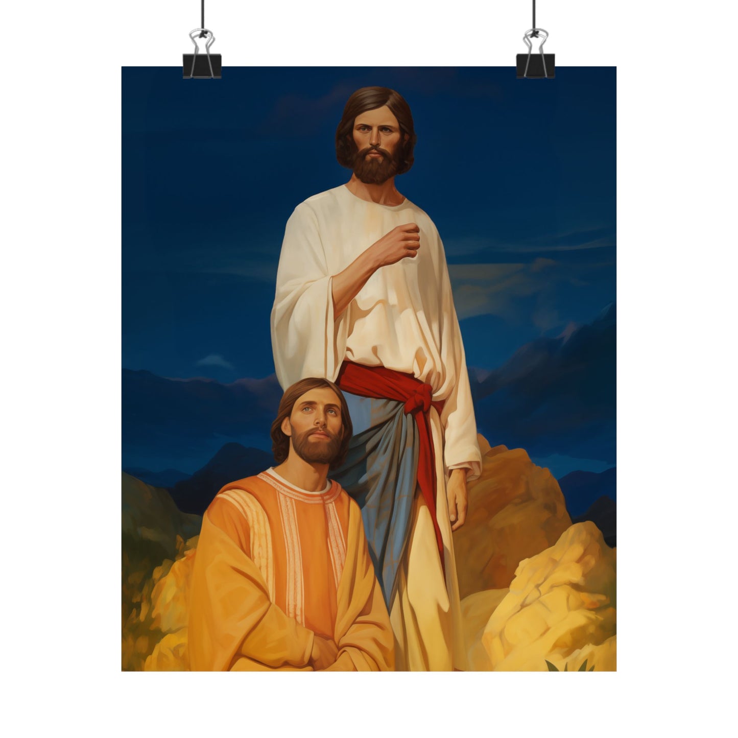 Saints James and John - Sons of Thunder - Sanctified Souls Print - Multiple Sizes - Premium Matte Vertical Posters