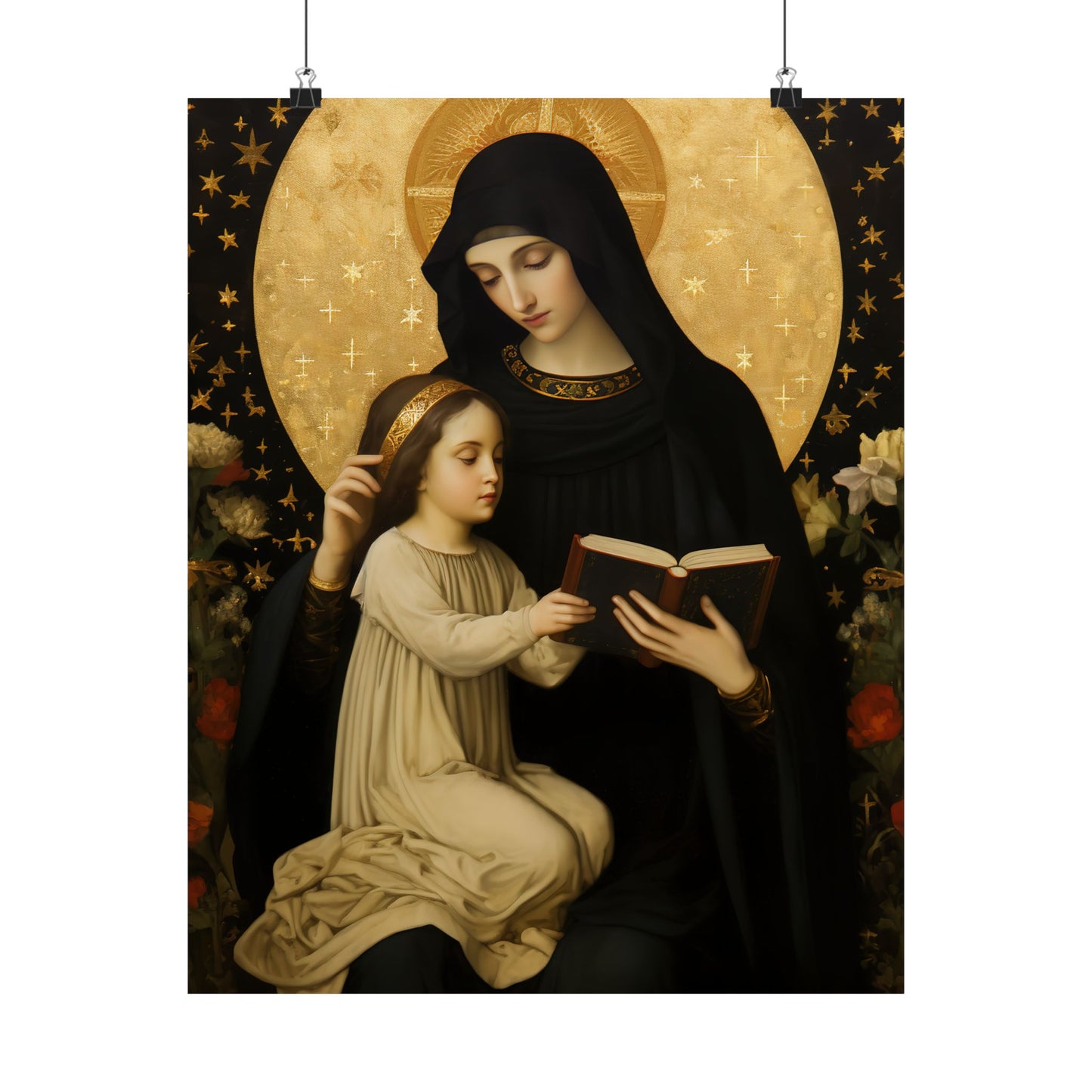 Saint Marcellina - Sanctified Souls Print - Multiple Sizes - Premium Matte Vertical Posters