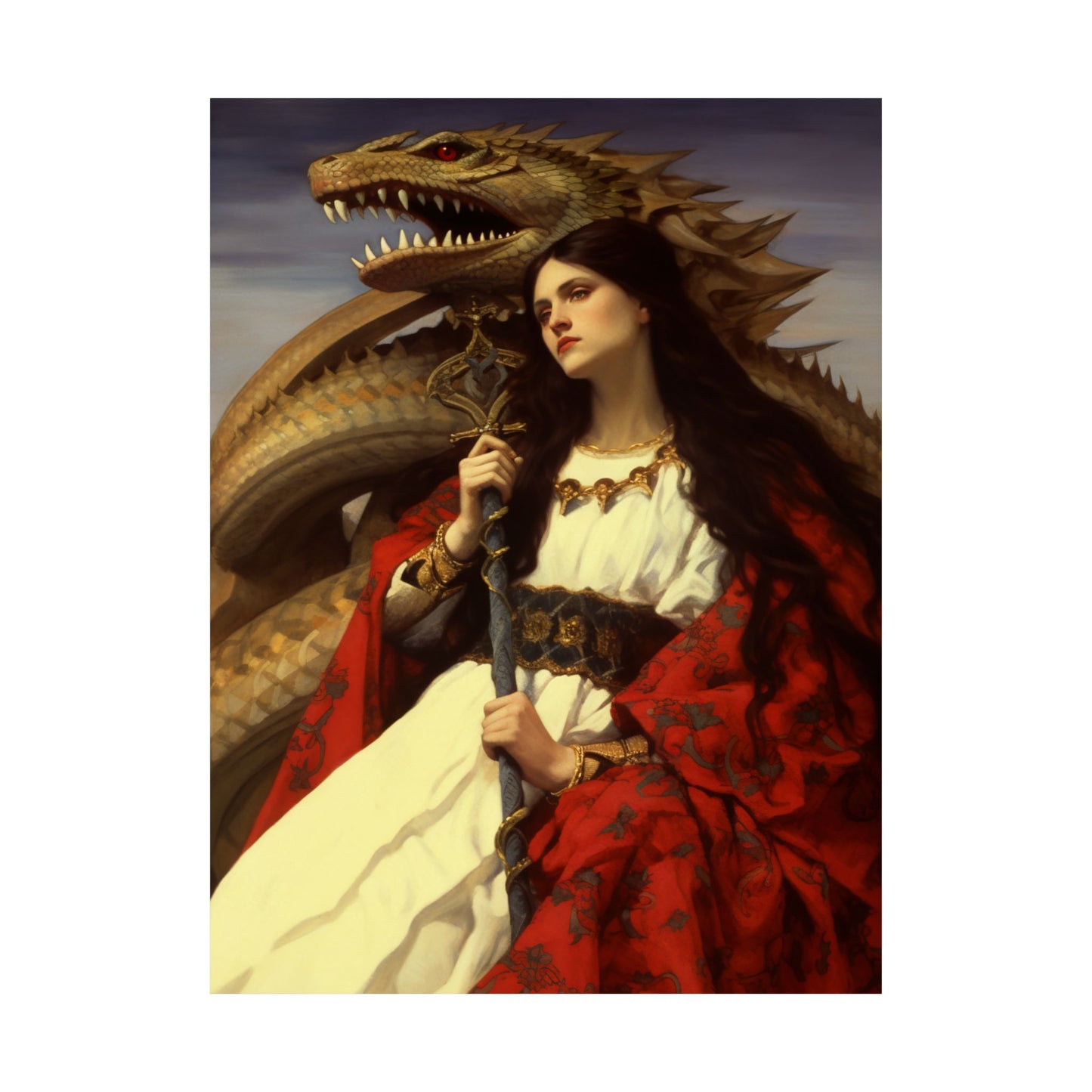 Saint Martha of Bethany - Sanctified Souls Print - Multiple Sizes - Premium Matte Vertical Posters