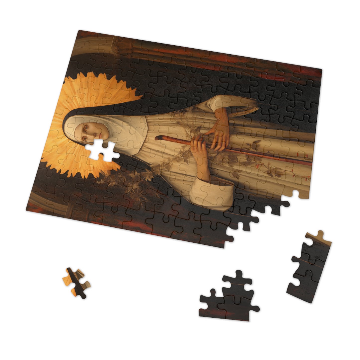 Saint Margaret of Castello - Puzzle and Keepsake Tin - Jigsaw Puzzle (30, 110, 252, 500,1000-Piece) - Religious Puzzle