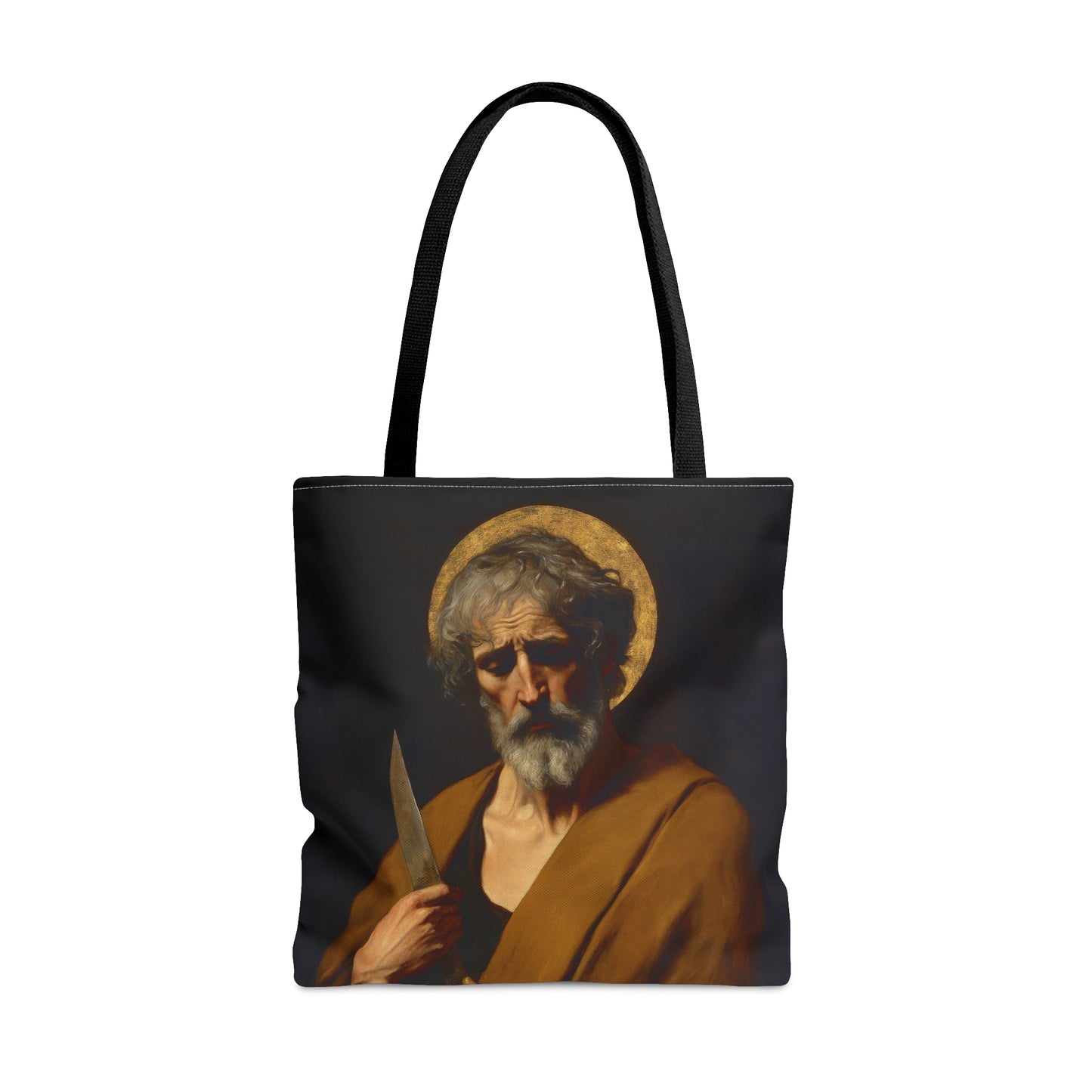 Saint Bartholomew the Apostle Tote Bag - Large Medium Small Faith Art Bag - Catholic Faith Purse - Religious - Prayer Bag - Devotional