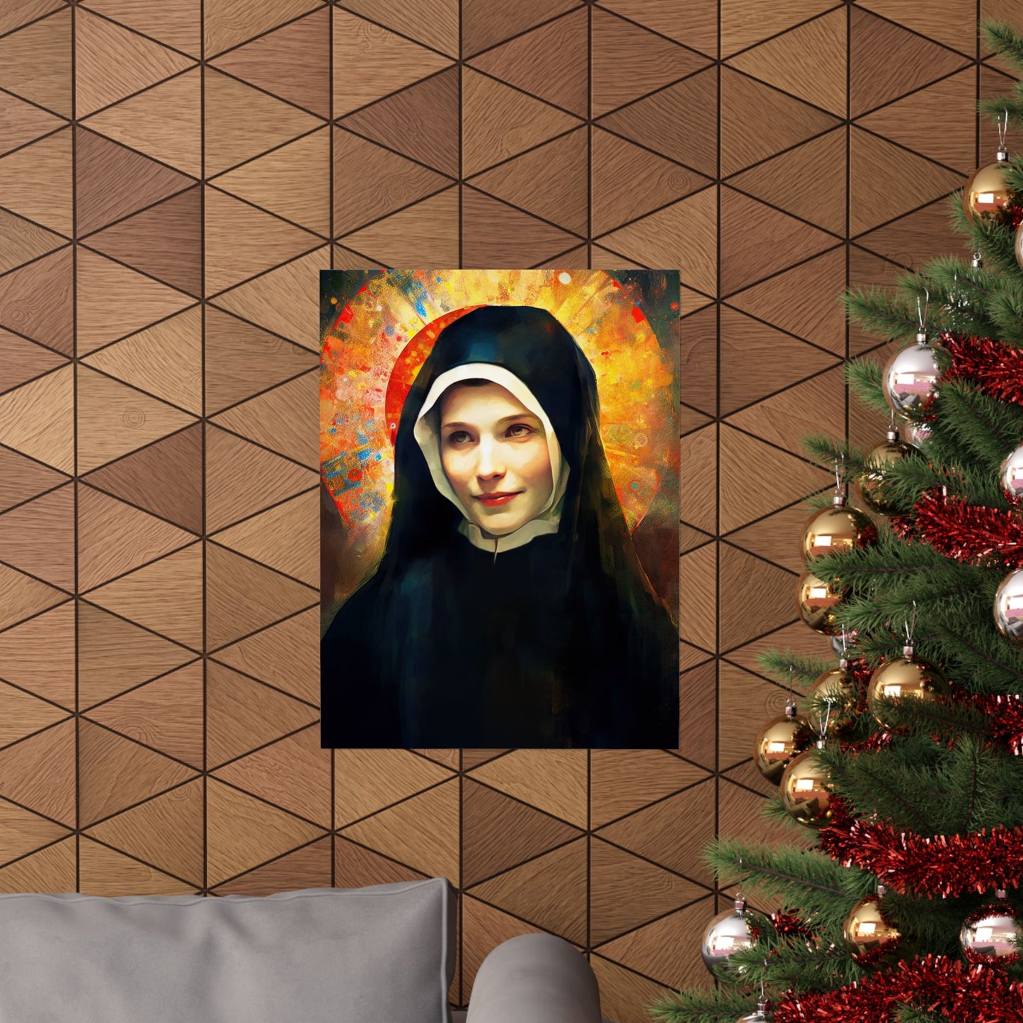 Saint Maria Faustina Kowalska Print - Sanctified Souls Print - Multiple Sizes - Premium Matte Vertical Posters