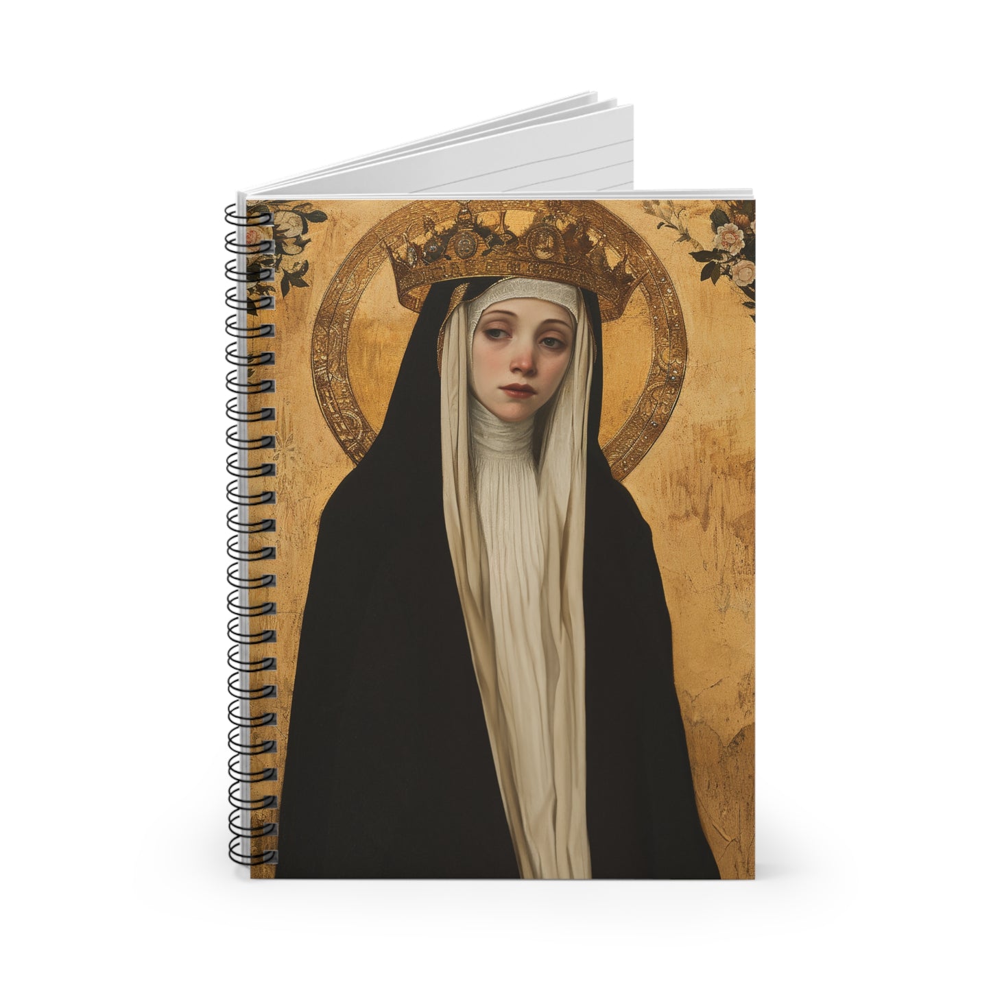 Saint Margaret of Hungary - Sanctified Souls Art - Religious Based Notebook - Spiral Notebook - Ruled Line