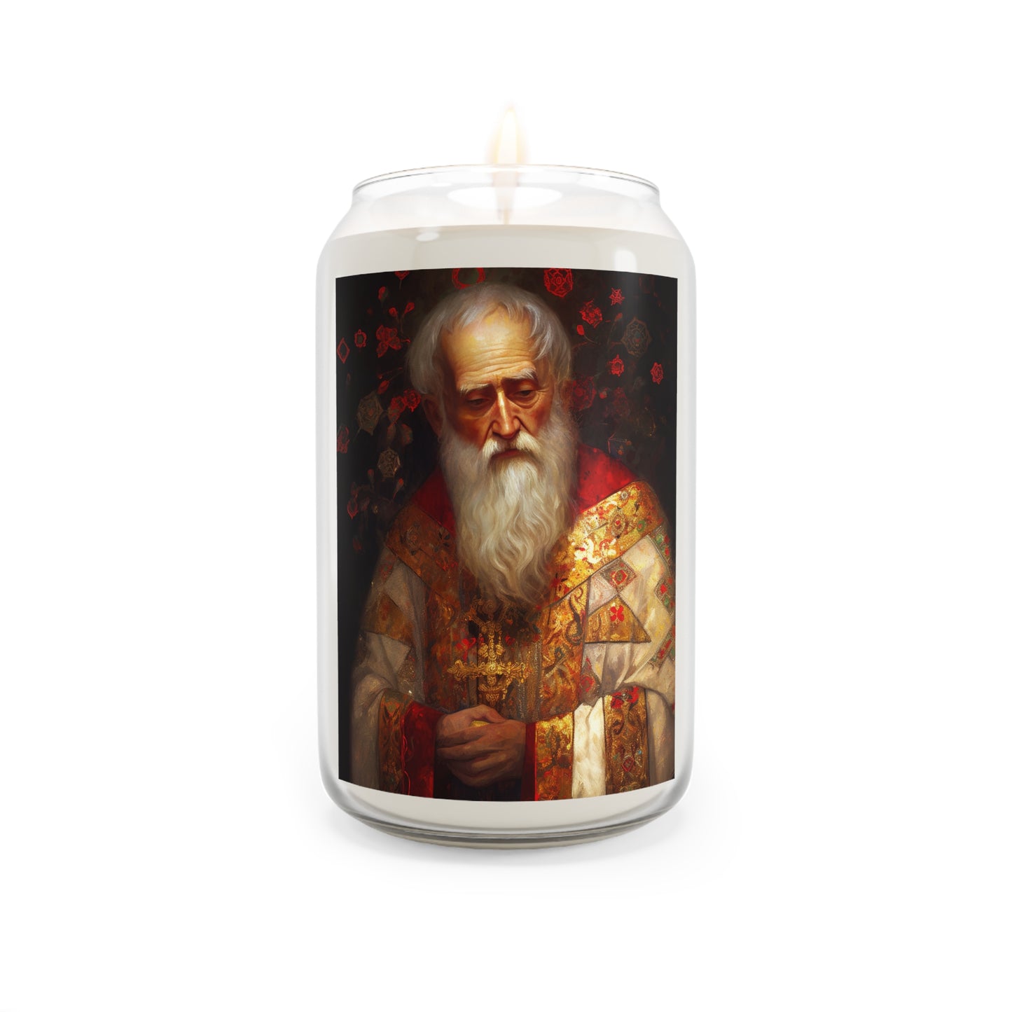 Saint Nicholas - Scented Prayer Candle, 13.75oz - Tall Size - Religious Prayer Candle - Catholic Art