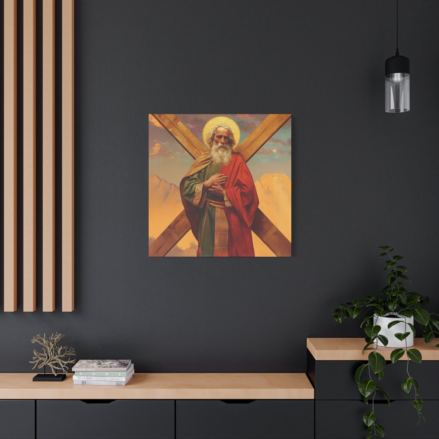 Saint Andrew the Apostle - Gallery Wrapped Canvas - Print - Religious Art for your Home - Catholic