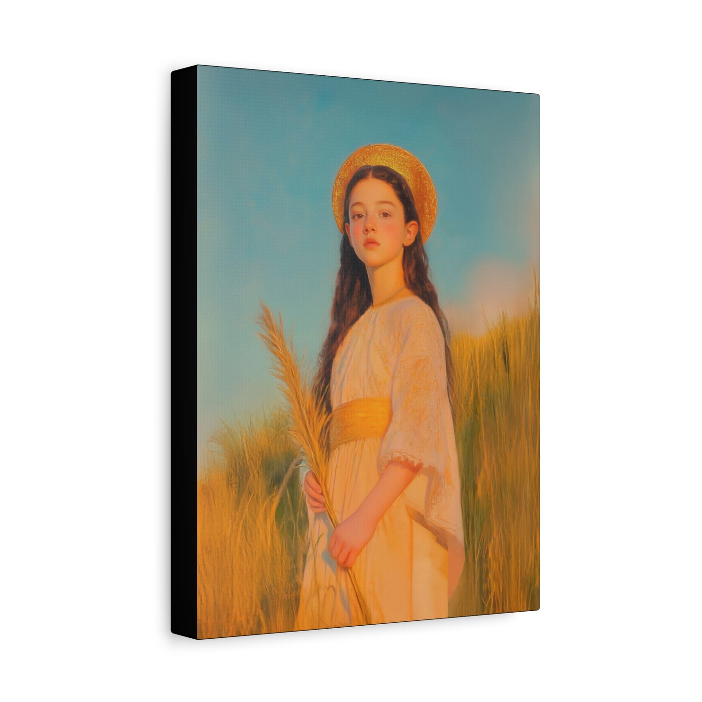 Saint Faith - Multiple Sizes - Catholic Home art - Museum Wrapped Canvas - Sanctified Souls Print - Martyr Saint