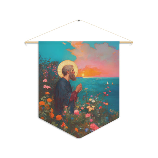 Saint Philip the Apostle - Wall Banner / Wall Hanging - Christian Art - Prayer room - 18" x 21"