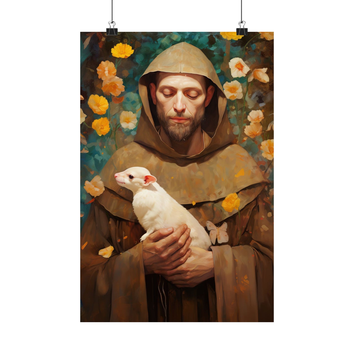 Saint Francis of Assisi - Sanctified Souls Print - Multiple Sizes - Premium Matte Vertical Posters