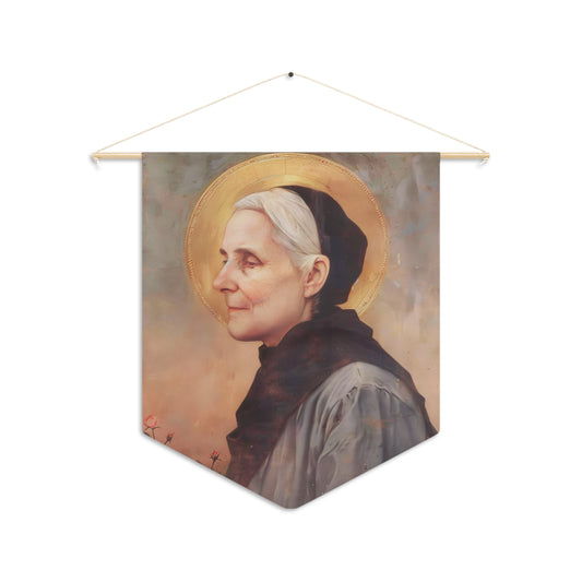 Saint Ursula Ledochowska - Catholic Saint Art - Wall Banner / Wall Hanging - Christian Art - Prayer room - 18" x 21"