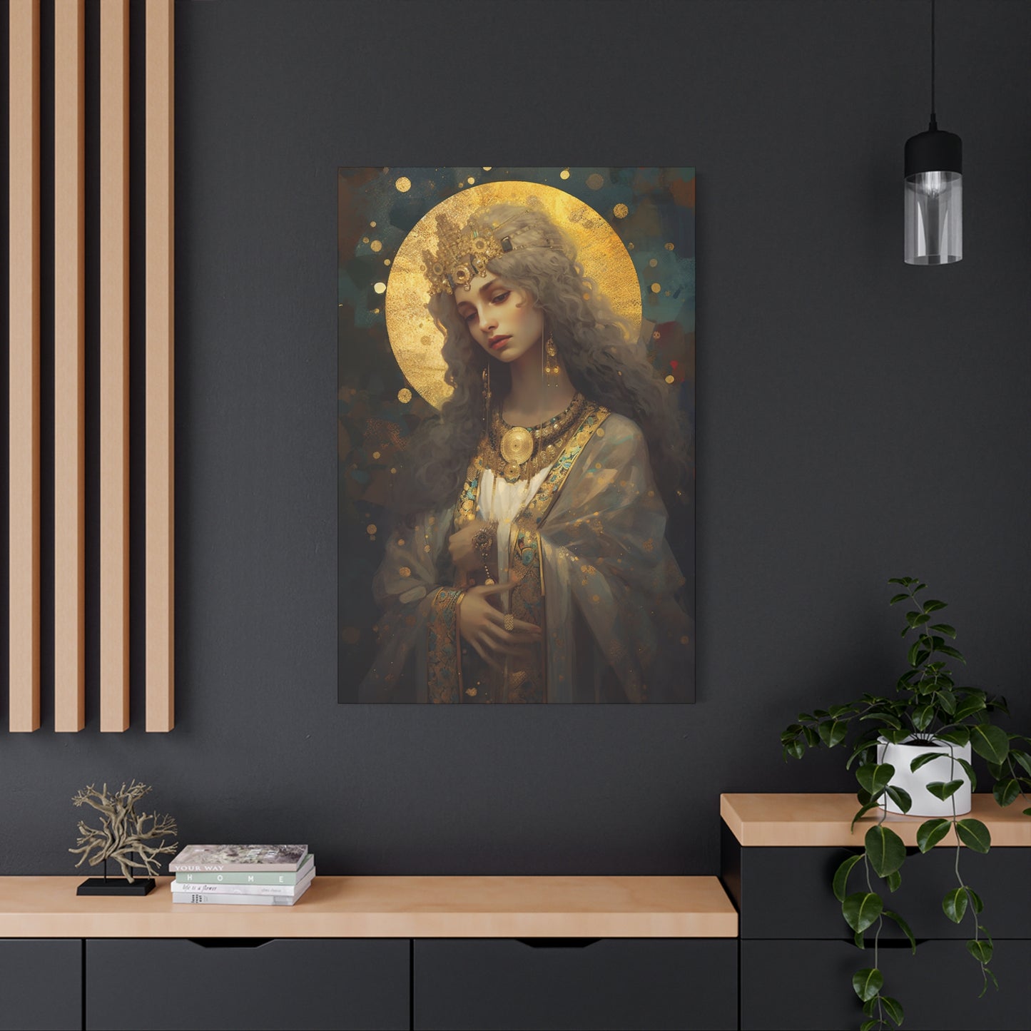 Saint Catherine of Alexandra - Museum Wrapped Canvas - Sanctified Souls Print - Religious Art for your Home