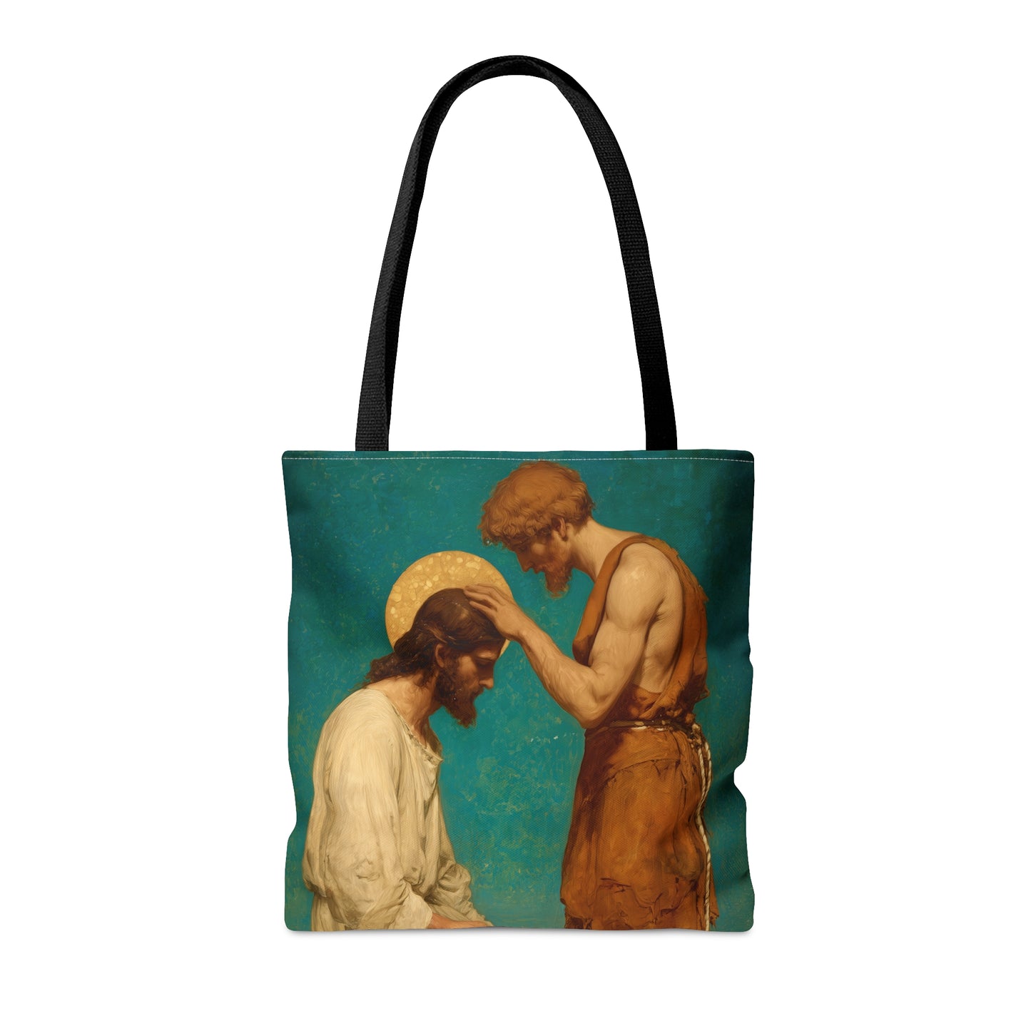 Saint John the Baptist, The Prophet and the Promise - Tote Bag - Large Medium Small Faith Art Bag - Catholic Faith Purse - Double Sided