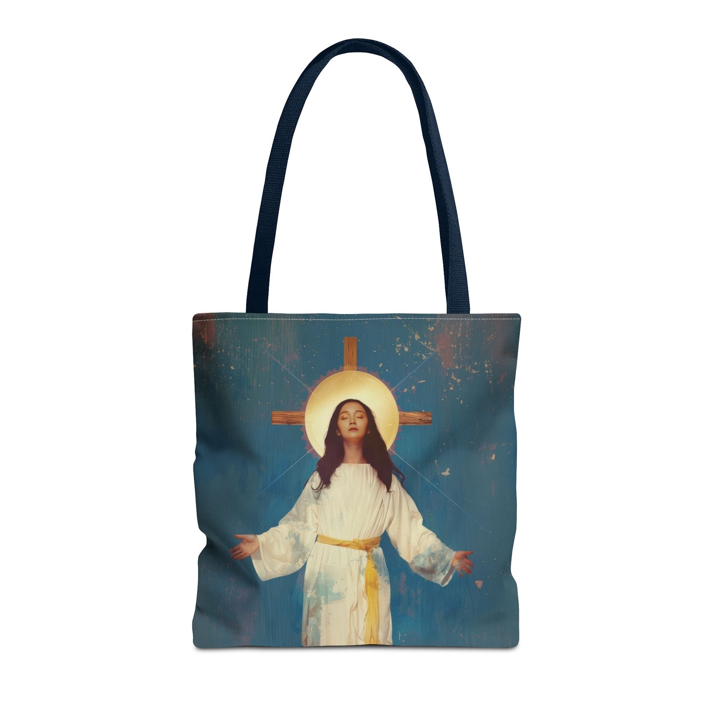 Our Lady of Akita - Mother Mary - Tote Bag - Large Medium Small Faith Art Bag - Re-usable Tote Purse - Double Sided