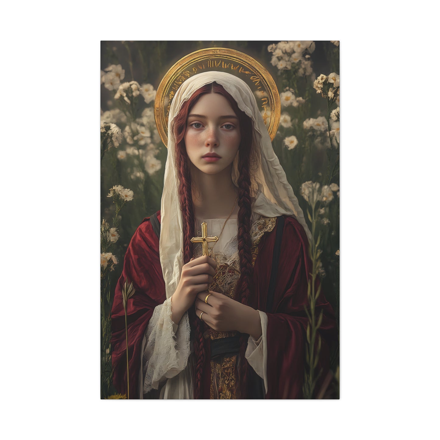Saint Hilaria - Gallery Wrapped Canvas - Print - Religious Art for your Home - Catholic Art