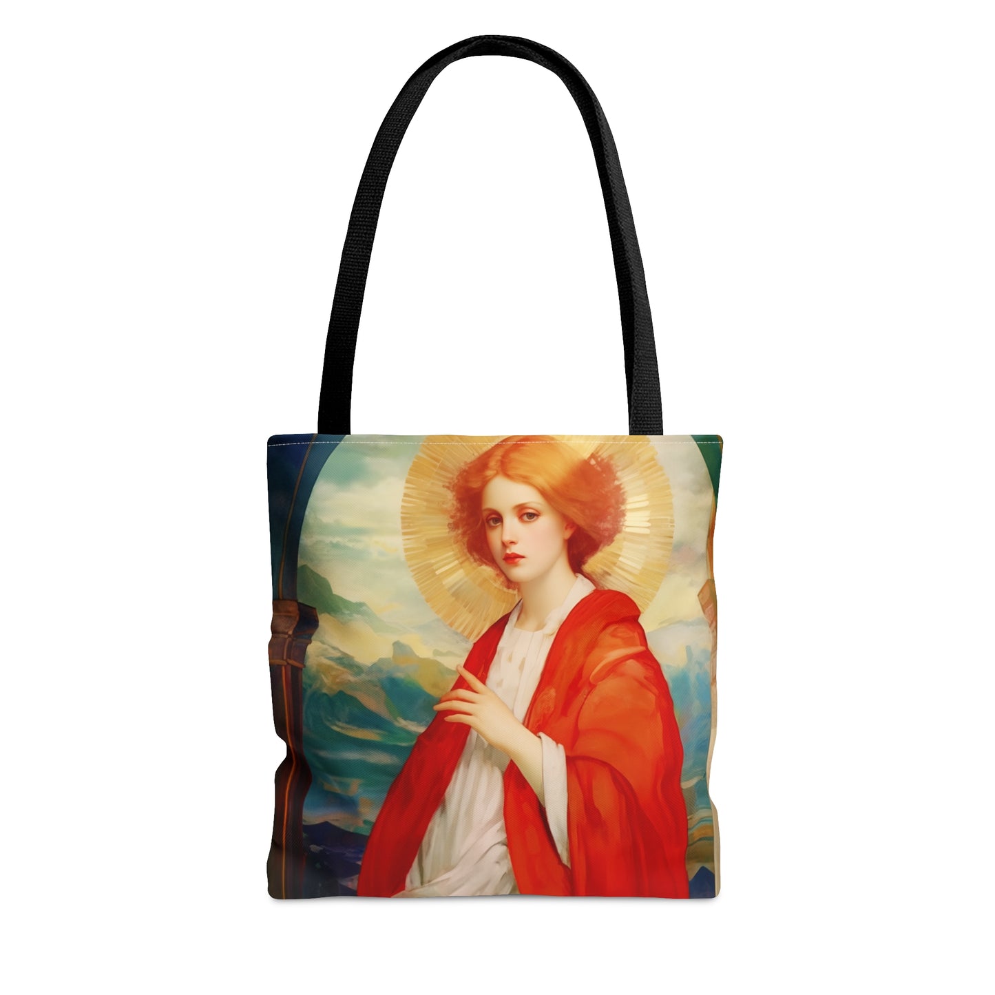 Saint Bibiana Tote Bag - Large Medium Small Faith Art Bag - Re usable Tote Purse - Double Sided - Catholic Art Bag