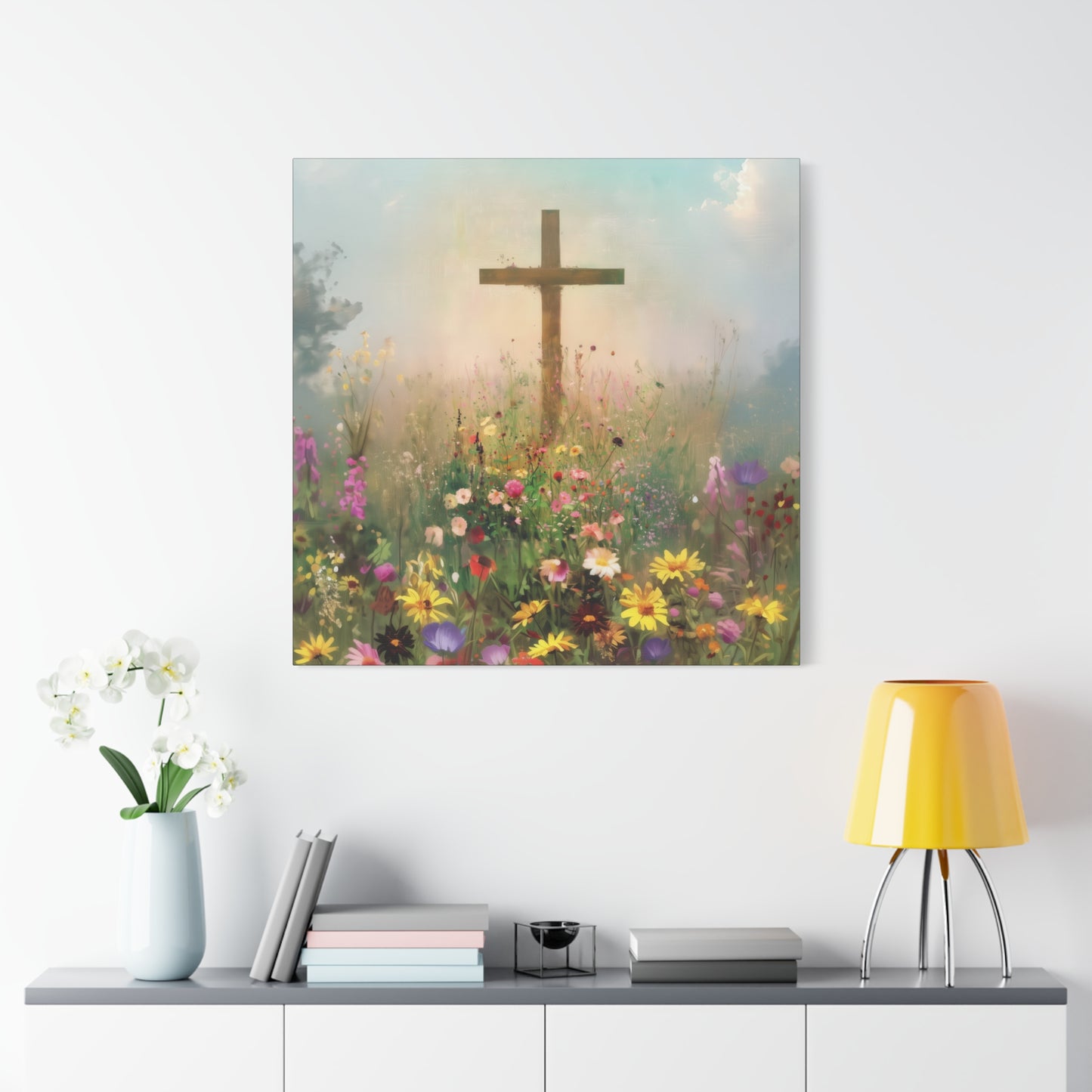 The Cross That Called the Earth to Life - Gallery Wrapped Canvas - Print - Religious Art for your Home - Catholic