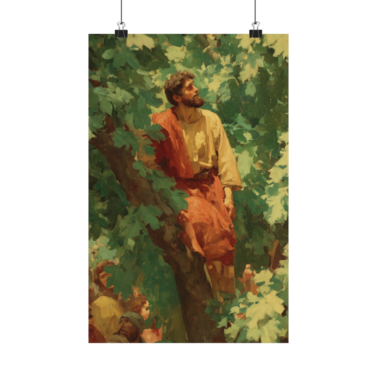 Zacchaeus - Sanctified Souls Print - Multiple Sizes - Premium Matte Vertical Posters