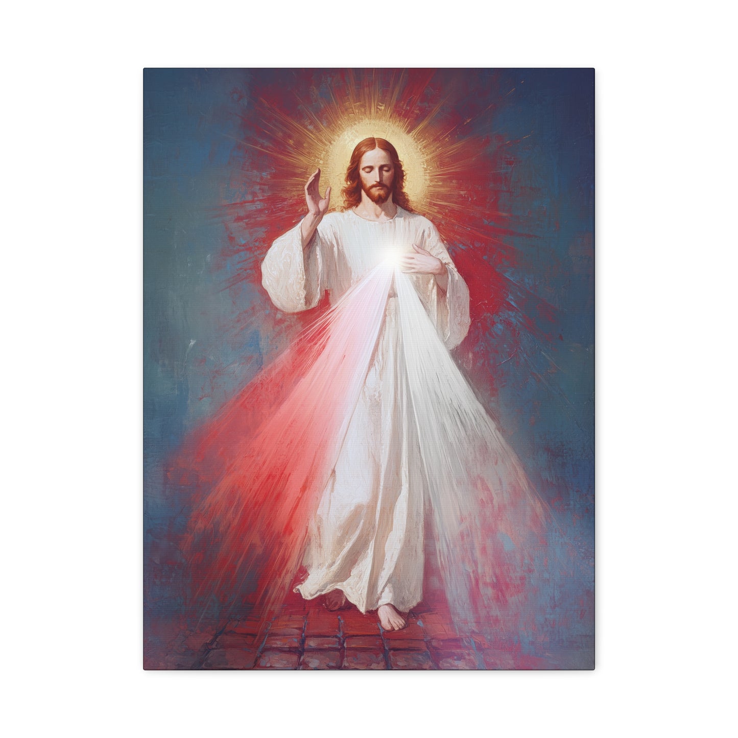 The Divine Mercy - Our Lord Jesus Christ - Gallery Wrapped Canvas - Print - Religious Art for your Home - Catholic