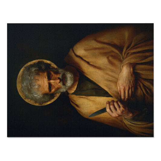 Saint Bartholomew the Apostle  - Puzzle and Keepsake Tin - Religious Jigsaw Puzzle (30, 110, 252, 500,1000-Piece) - Religious Puzzle
