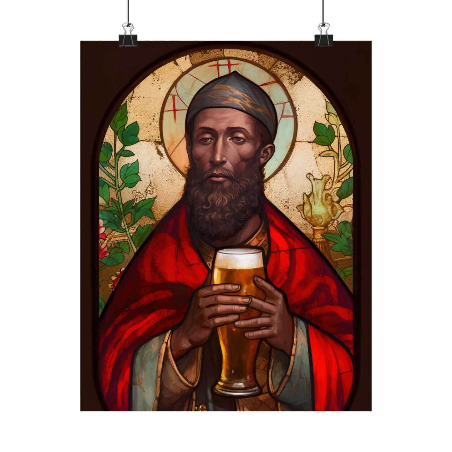 Saint Augustine of Hippo - Sanctified Souls Print - Multiple Sizes - Premium Matte Vertical Posters