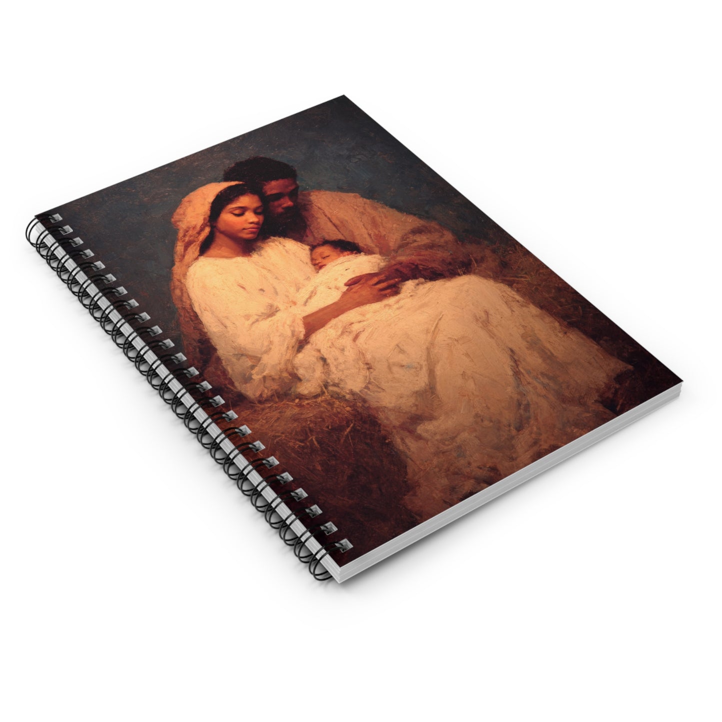 Love Made Visible in the Holy Family - Sanctified Souls Art - Religious Based Notebook - Spiral Notebook
