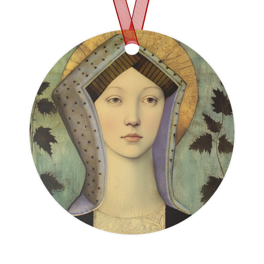 Blessed Margaret Pole - Ornament - Religious Holiday Christmas Ornament and Keepsake - Double sided - English Tudor Saint Art