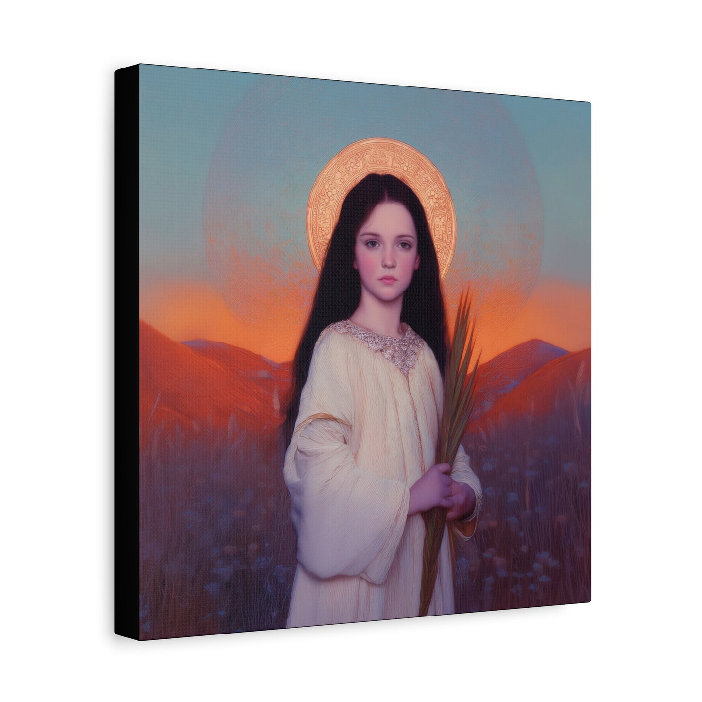 Saint Hope - Multiple Sizes - Catholic Home art - Museum Wrapped Canvas - Sanctified Souls Print - Martyr Saint