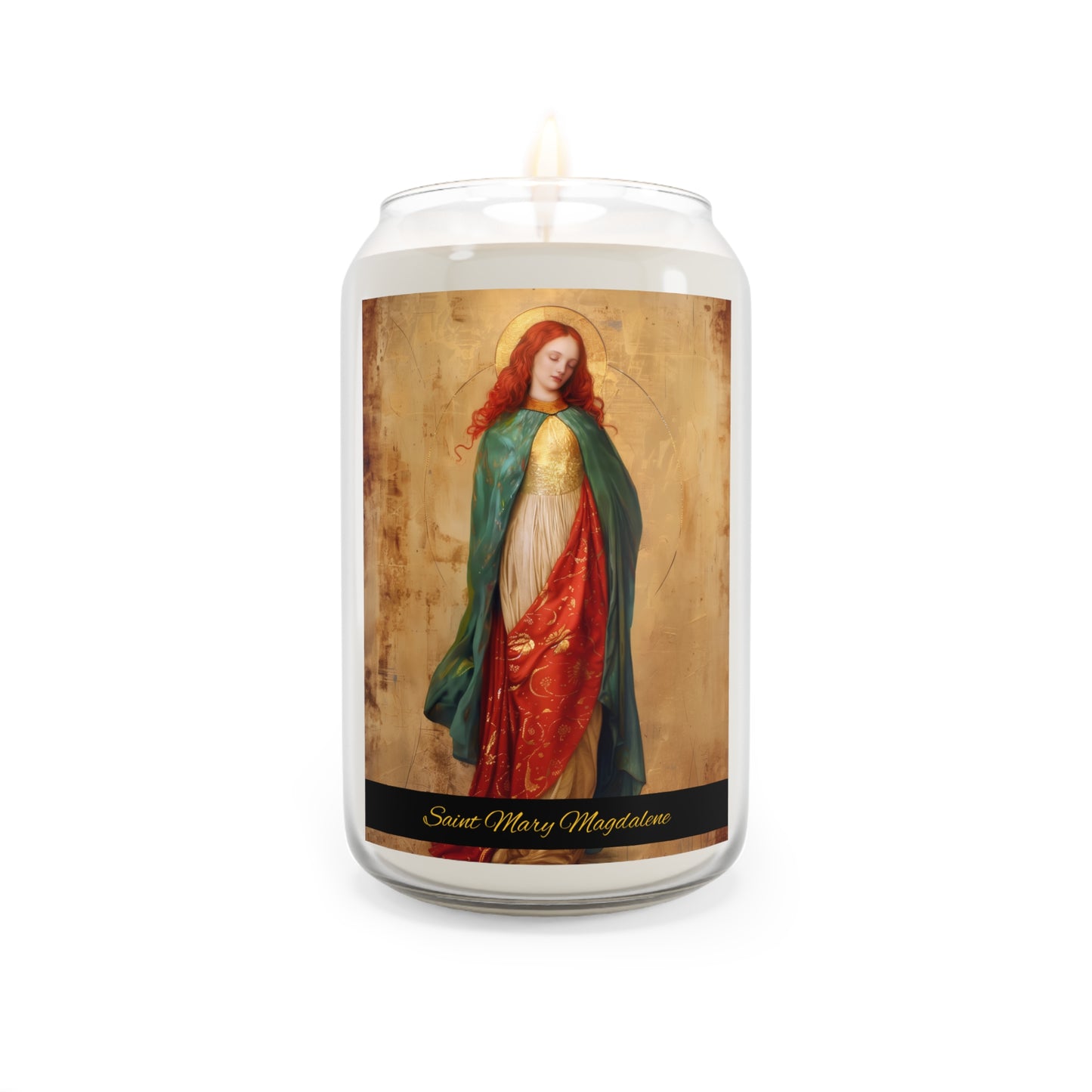 Resilient Spirit - Mary Magdalene's Faithful Path - Scented Prayer Candle, 13.75oz -  Candle - Catholic Art - prayer room Scented Candle