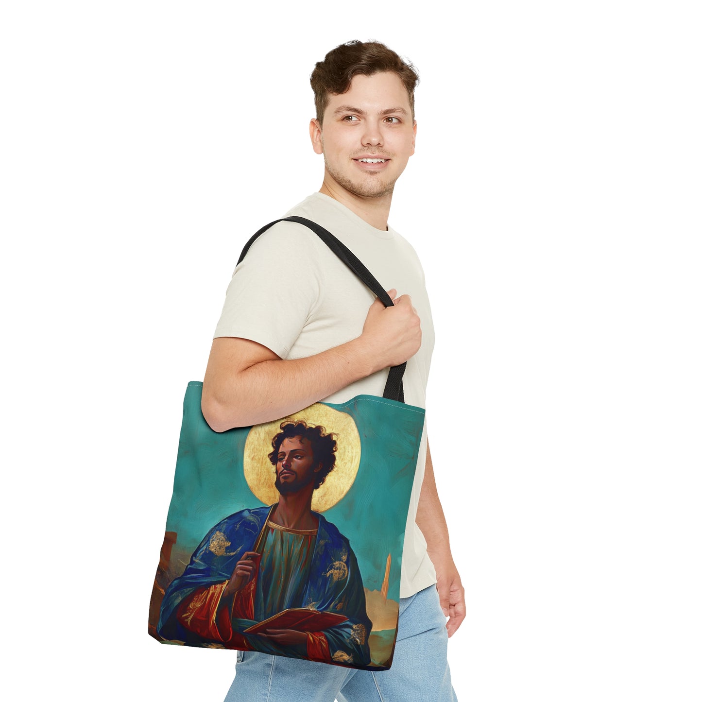Saint Addal Tote Bag - Large Medium Small Faith Art Bag - Catholic Faith Purse - Religious - Prayer Bag - Devotional Purse