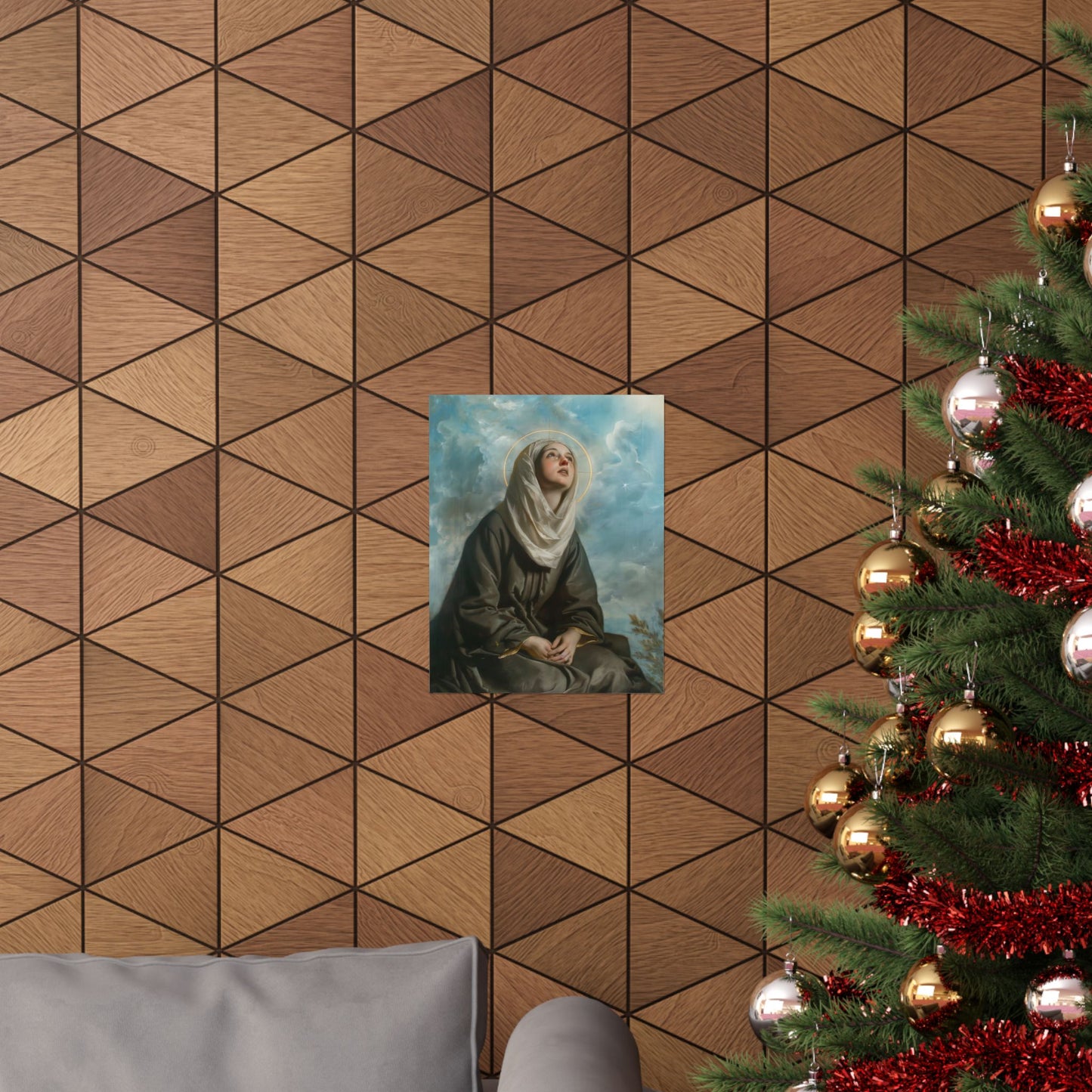 Saint Margaret of Cortona - Sanctified Souls Print - Multiple Sizes - Premium Matte Vertical Posters