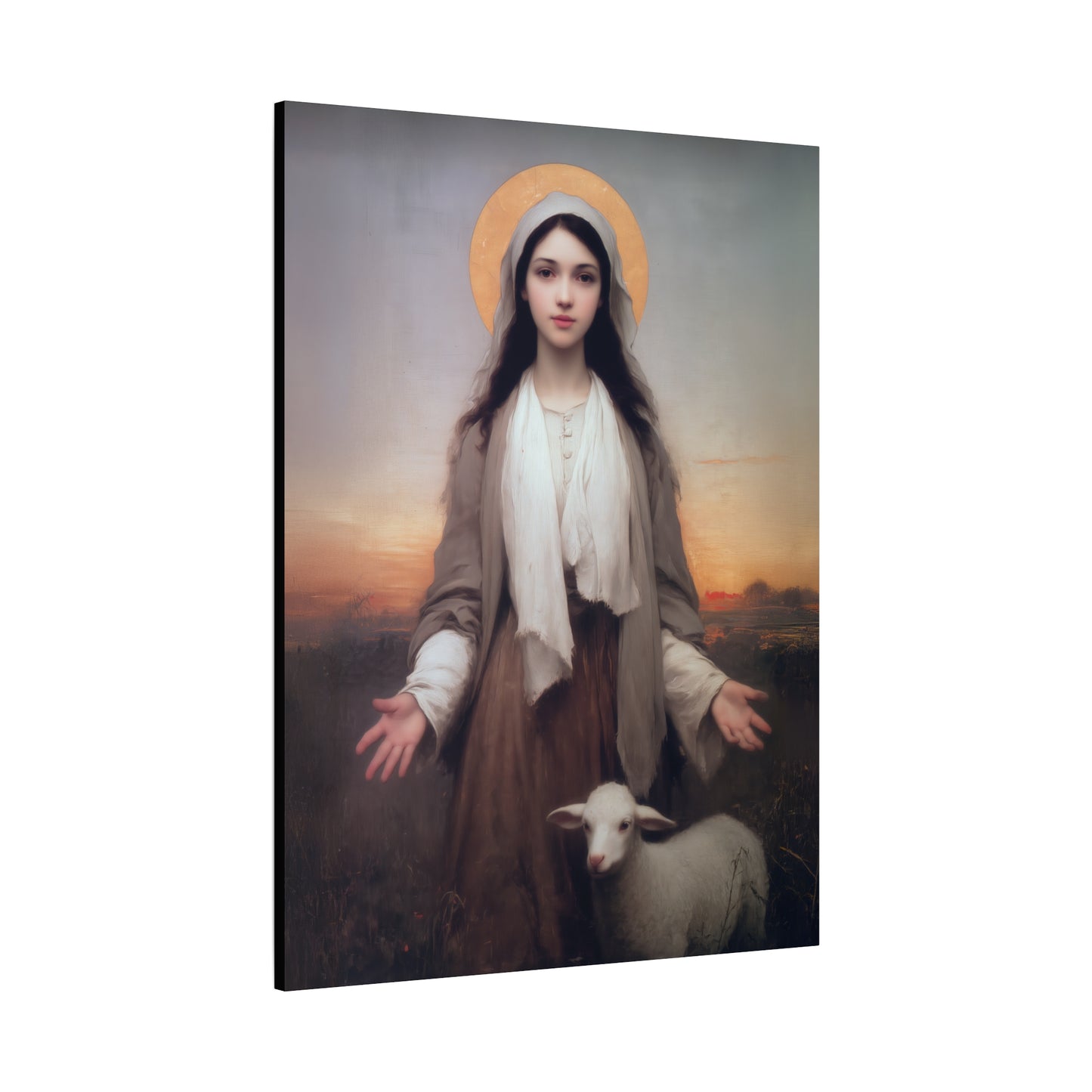 Saint Germaine Cousin - Gallery Wrapped Canvas - Print - Religious Art for your Home - Catholic Art