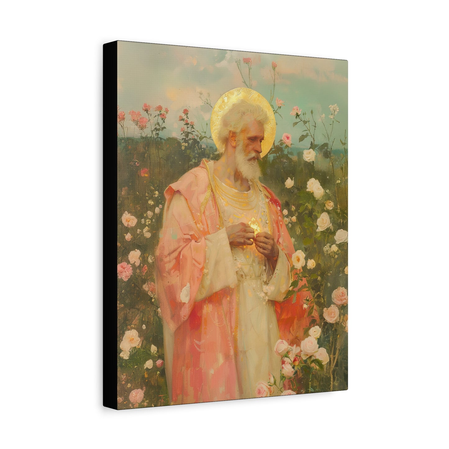 Saint Valentine - Multiple Sizes - Catholic Home art - Museum Wrapped Canvas - Sanctified Souls Print - Catholic Saint Art