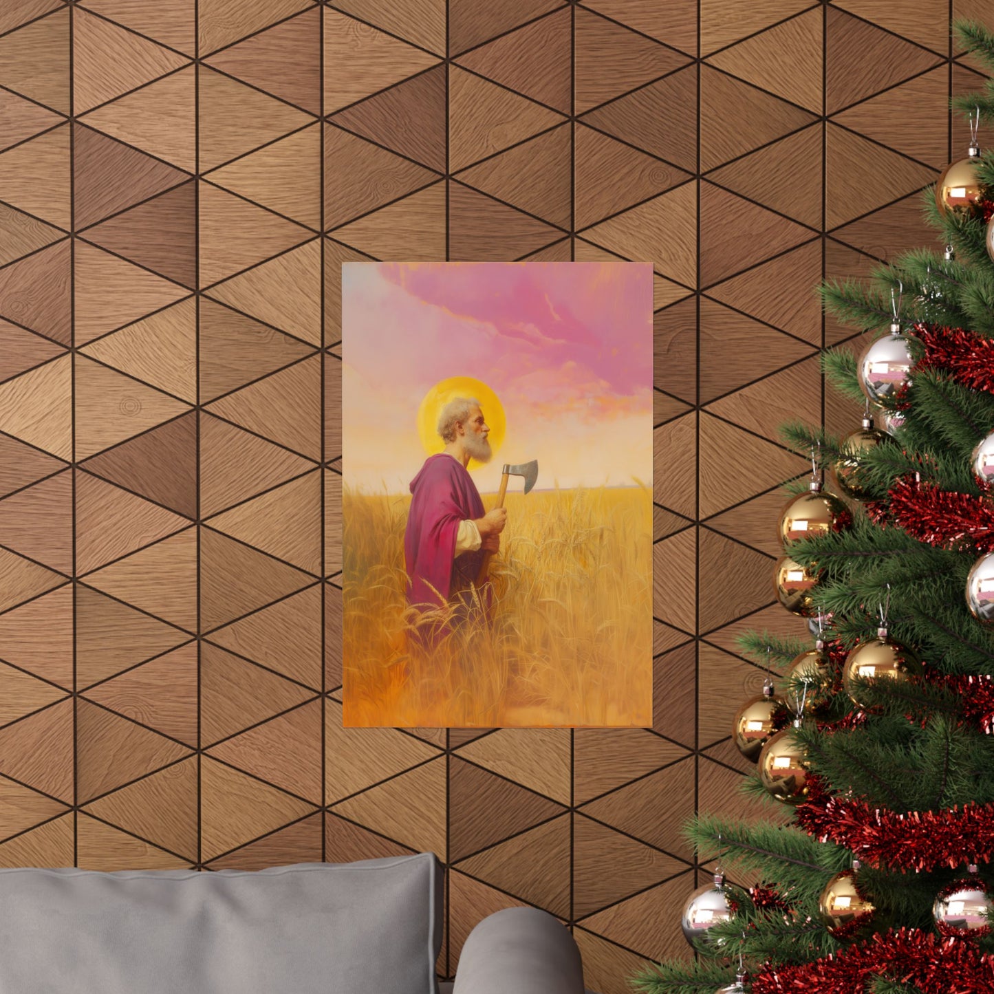 Saint Matthias - Sanctified Souls Print - Multiple Sizes - Premium Posters - Catholic Art - Christian Home Decor Artwork