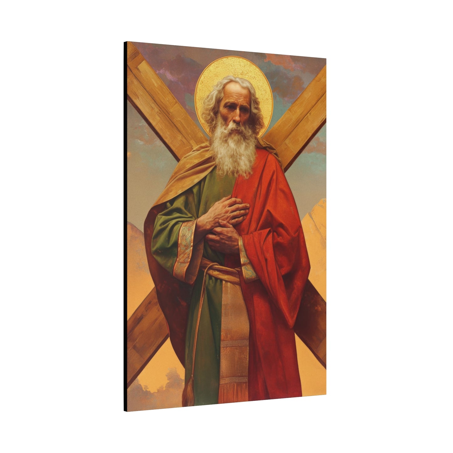 Saint Andrew the Apostle - Gallery Wrapped Canvas - Print - Religious Art for your Home - Catholic