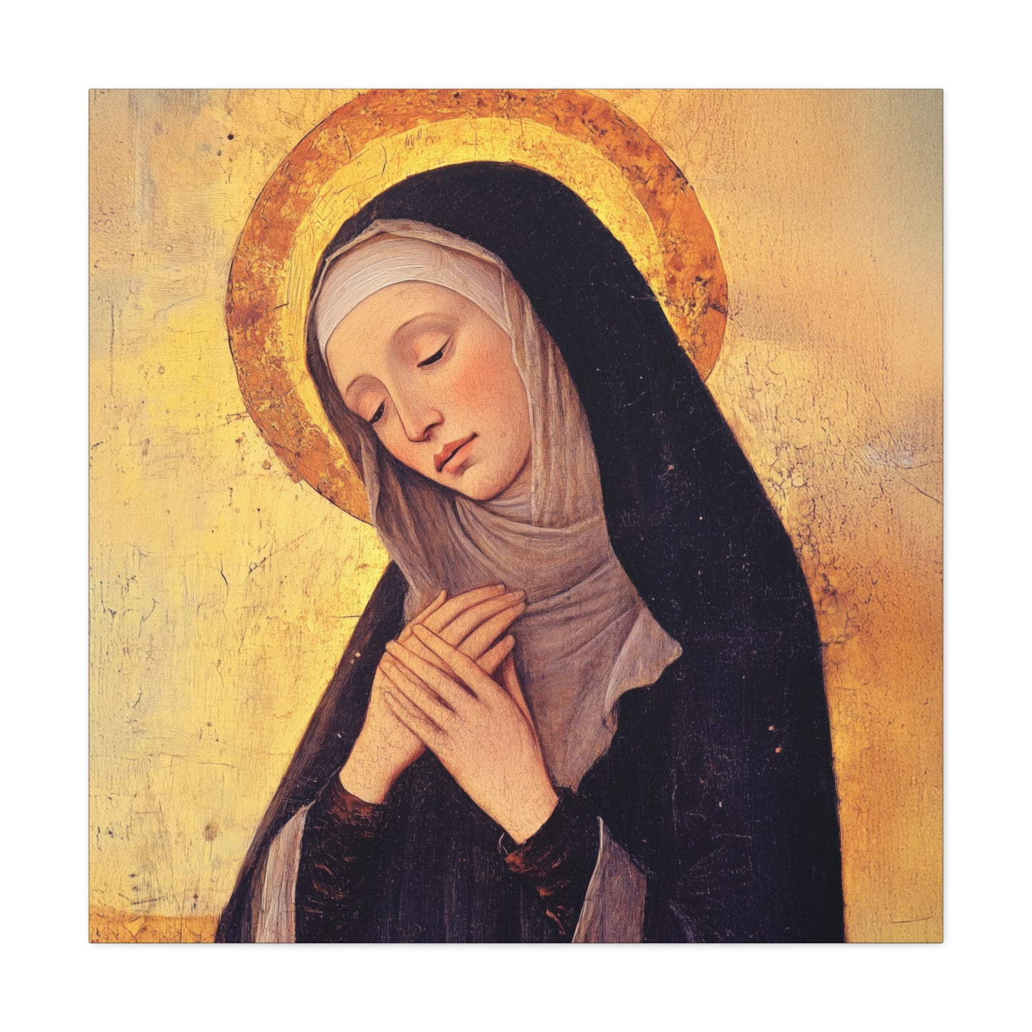 Saint Syncletica of Alexandria - Desert Mother - Gallery Wrapped Canvas - Print - Religious Art for your Home - Catholic